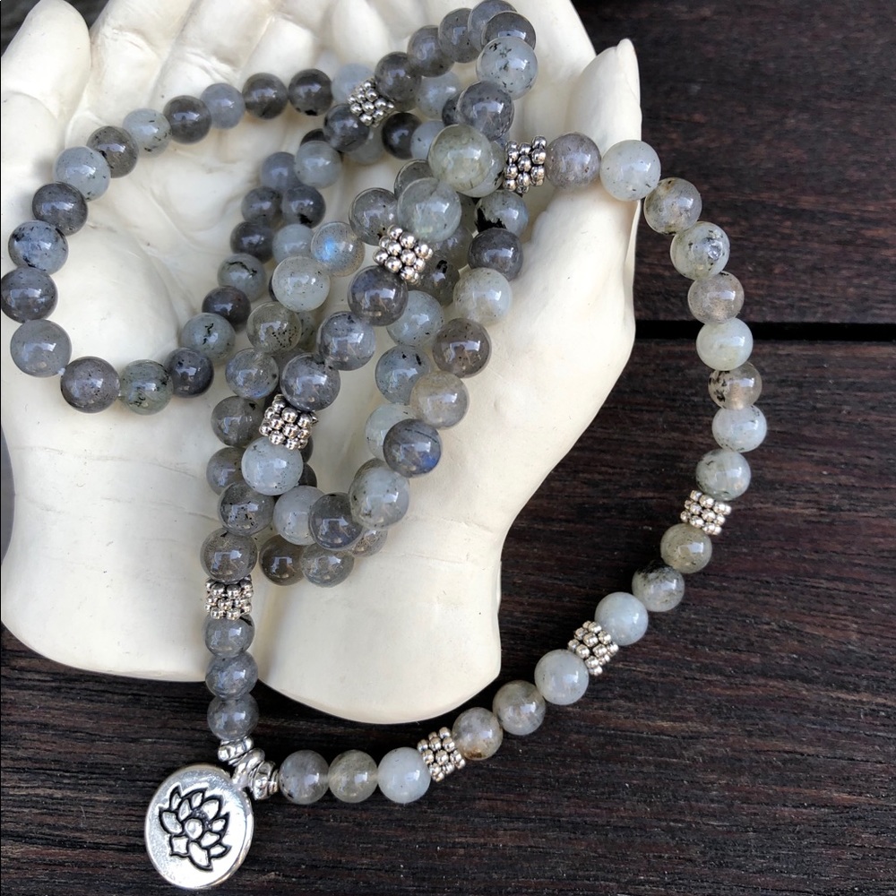 ✨LABRADORITE MALA NECKLACE/BRACELET 6mm✨ - Picture 4 of 7